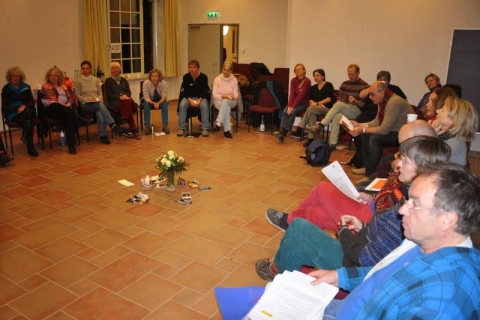 Die Zukunftskonferenz am Freitagabend fand in der "alten Schmiede" statt.