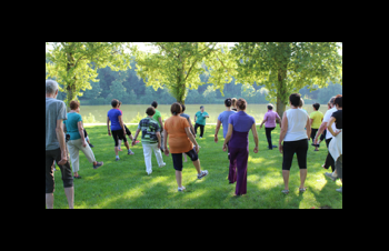 Qigong im Park