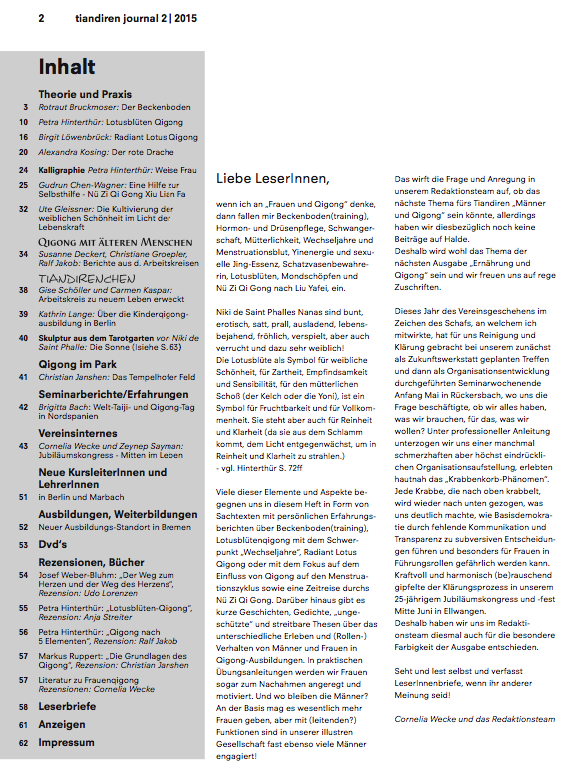 Nachrichten der Deutschen Qigong Gesellschaft 2/2015